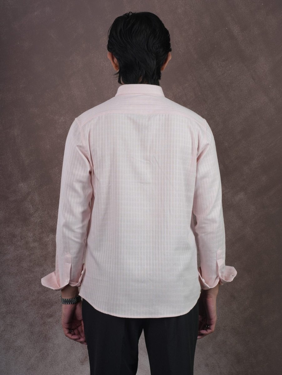 GRACE Blush Ivory Stripe Shirt - BazeLine