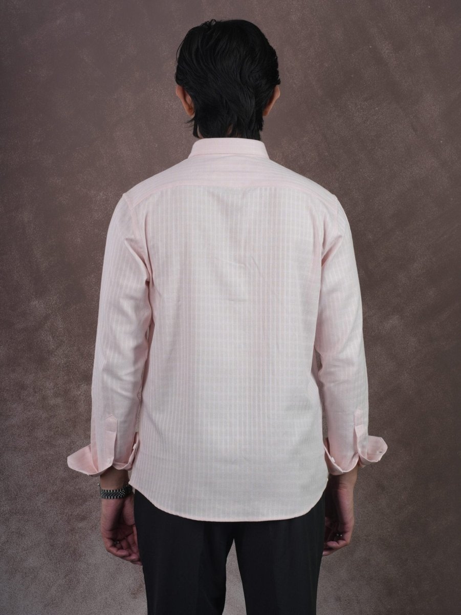 GRACE Blush Ivory Stripe Shirt - BazeLine