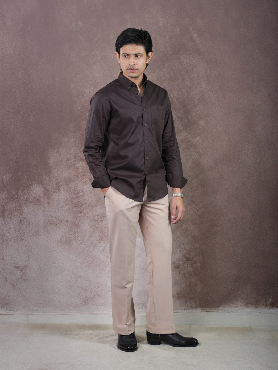 GRACE Deep Espresso Classic Shirt - BazeLine