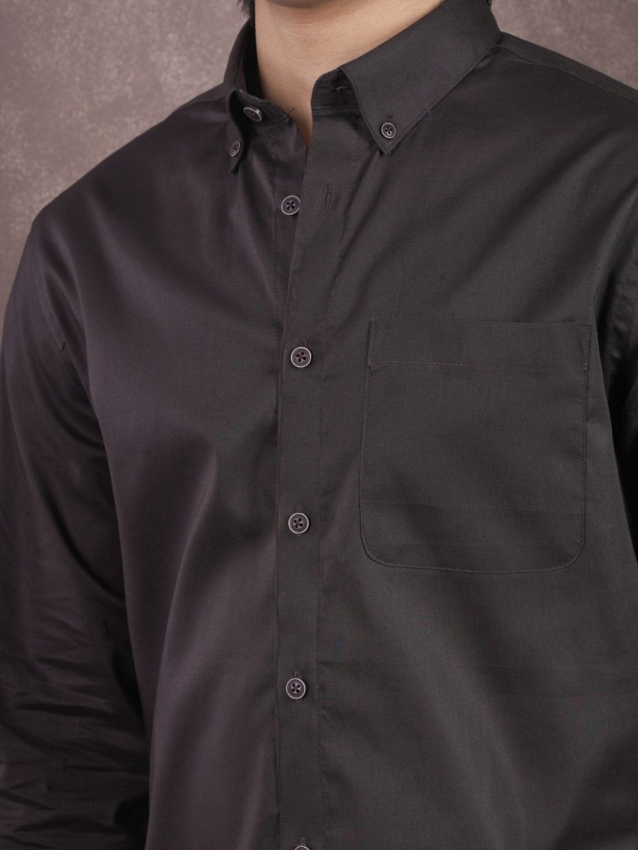 GRACE Deep Espresso Classic Shirt - BazeLine
