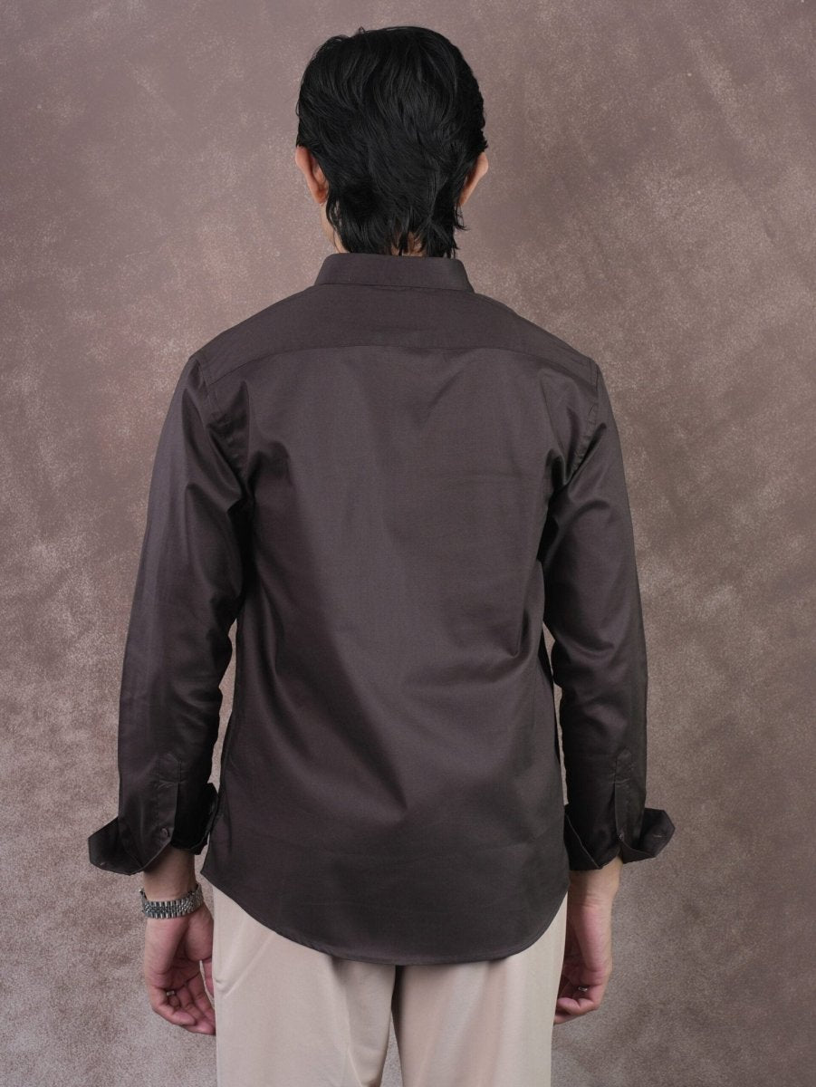 GRACE Deep Espresso Classic Shirt - BazeLine
