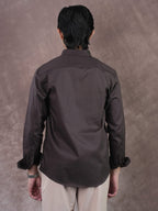 GRACE Deep Espresso Classic Shirt - BazeLine
