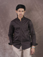 GRACE Deep Espresso Classic Shirt - BazeLine