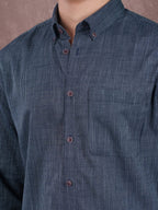 GRACE Imperial Navy Micro Stripe Shirt - BazeLine