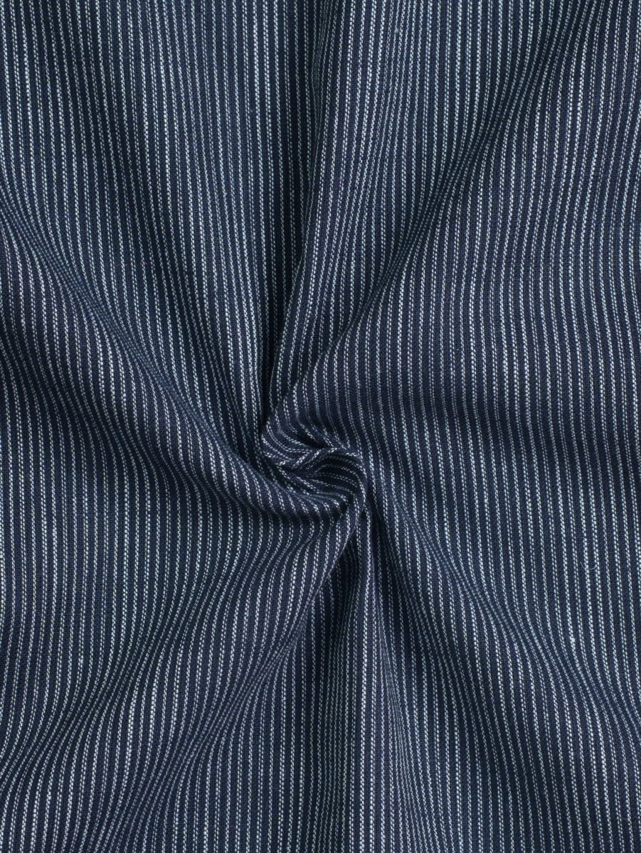 GRACE Imperial Navy Micro Stripe Shirt - BazeLine