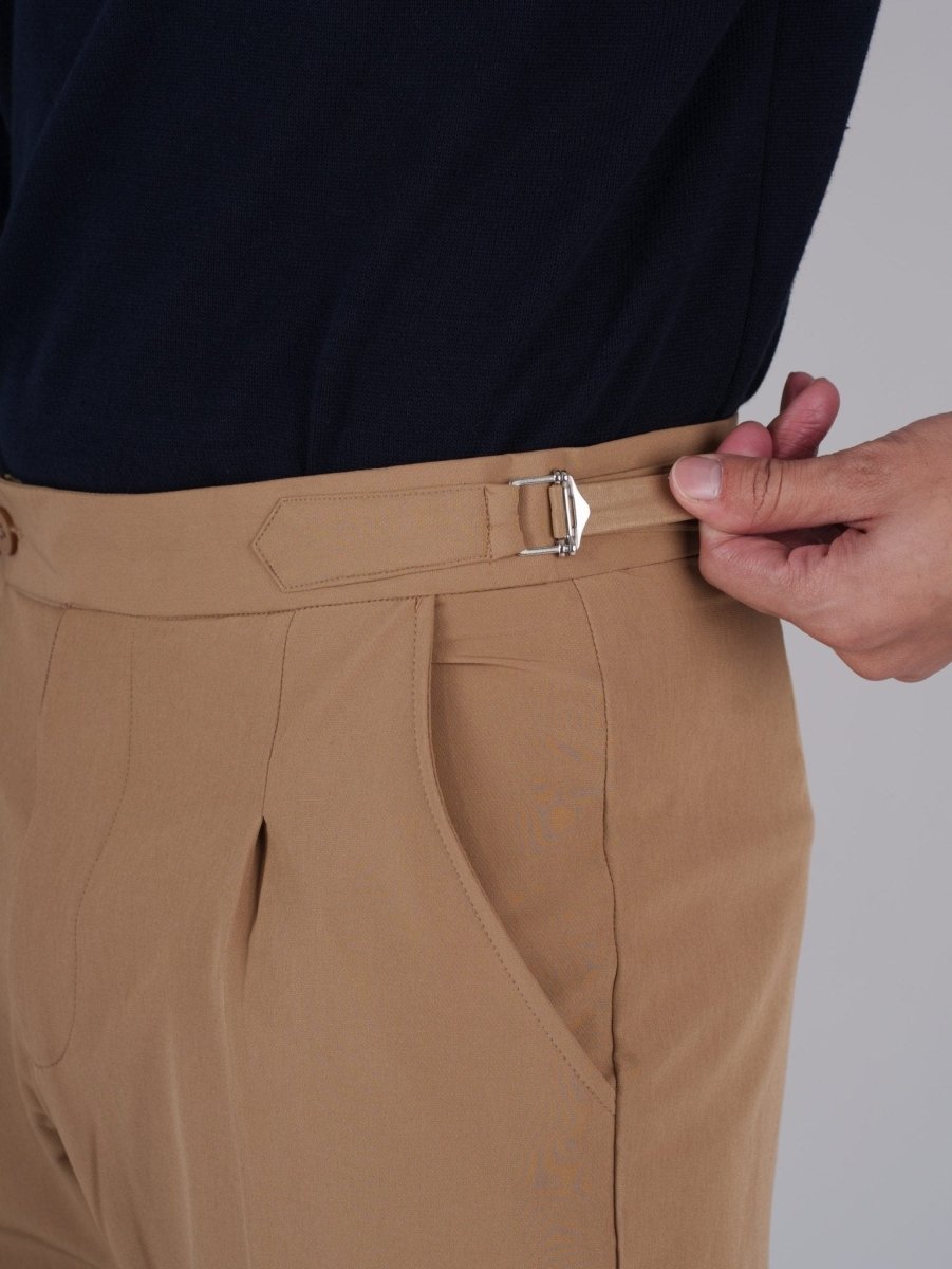 Khaki Gurkha Bootcut Pant - BazeLine