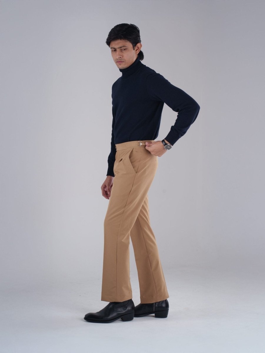 Khaki Gurkha Bootcut Pant - BazeLine