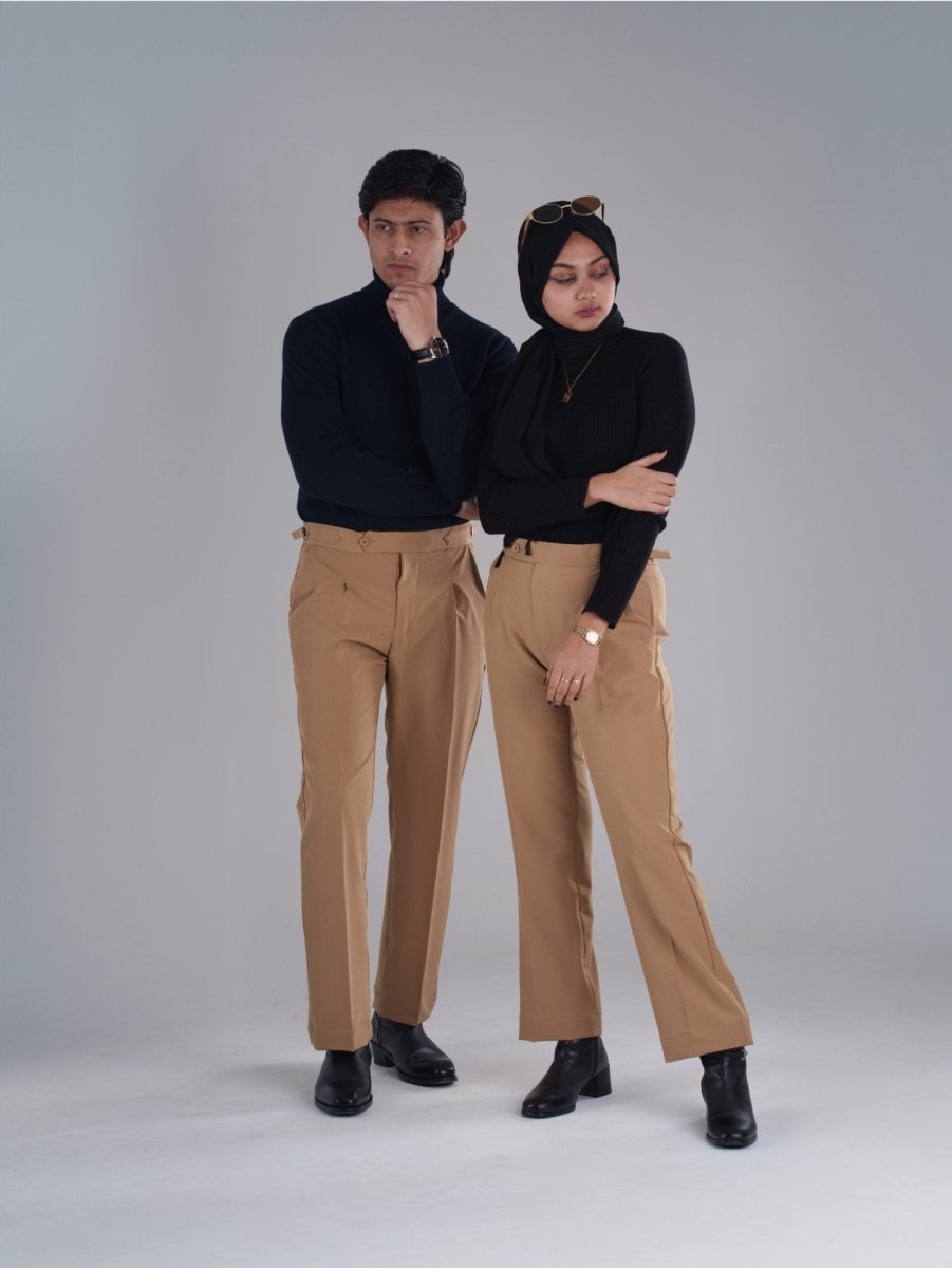 Khaki Gurkha Bootcut Pant - BazeLine