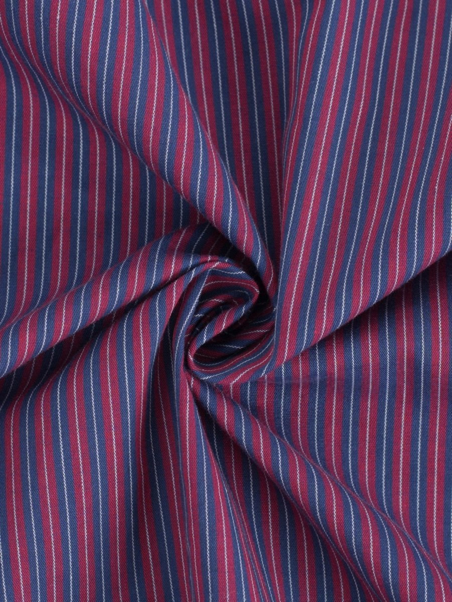 LEGACY Navy & Red Multi - Stripe Shirt - BazeLine