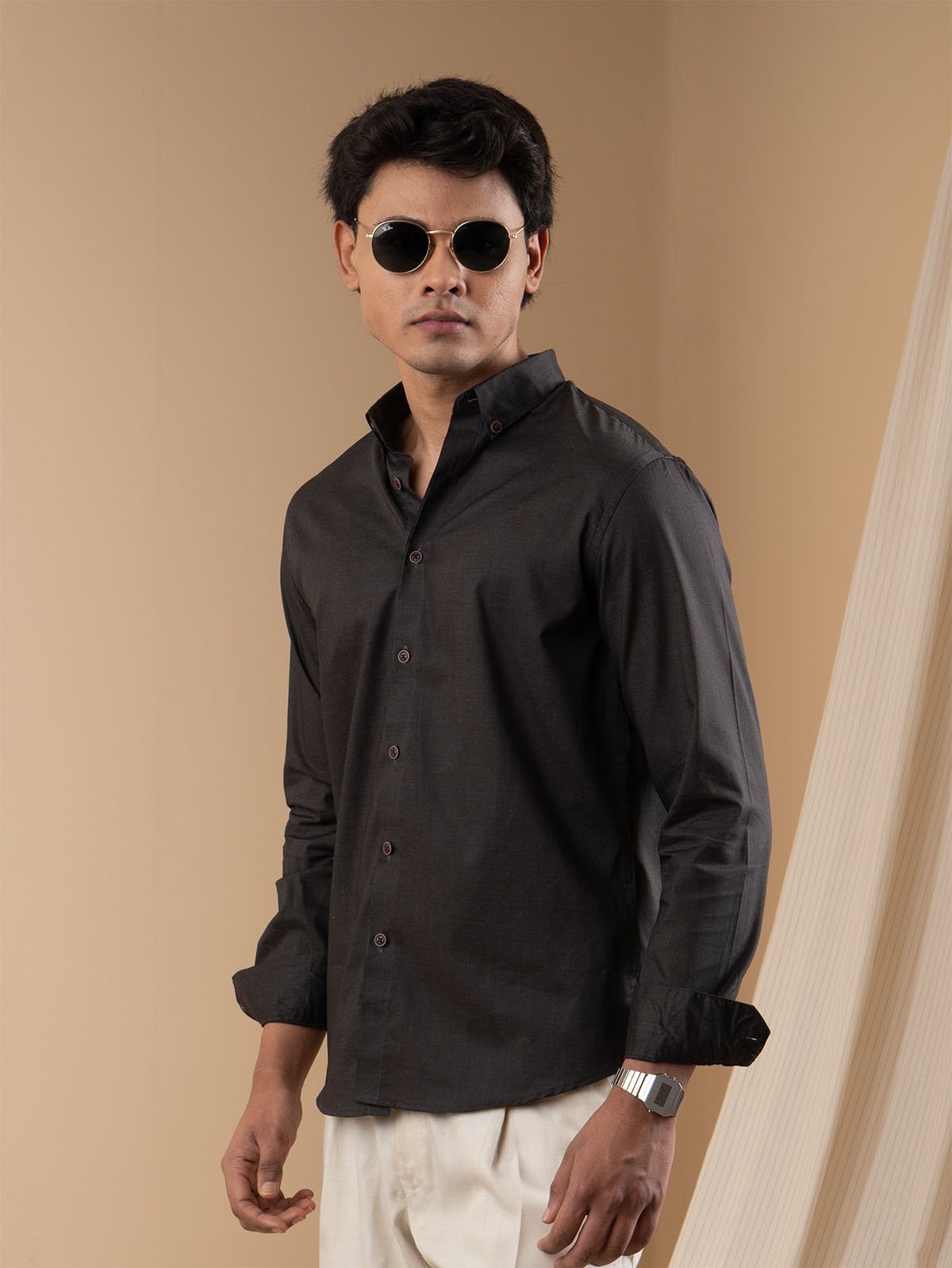 NEXUS Charcoal Black Shirt - BazeLine