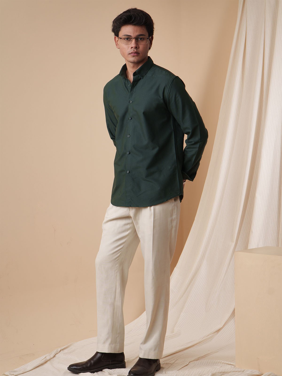 NEXUS Deep Bottle Green Shirt - BazeLine