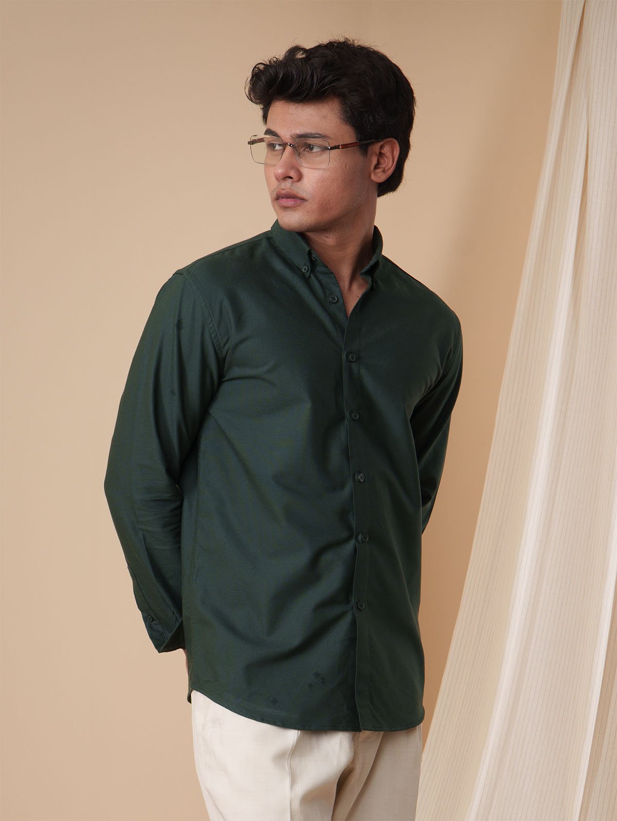 NEXUS Deep Bottle Green Shirt - BazeLine