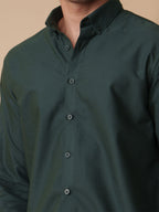NEXUS Deep Bottle Green Shirt - BazeLine