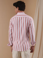 NEXUS Dusty Rose Stripe Shirt - BazeLine