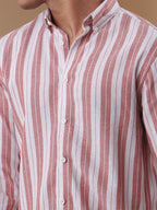 NEXUS Dusty Rose Stripe Shirt - BazeLine