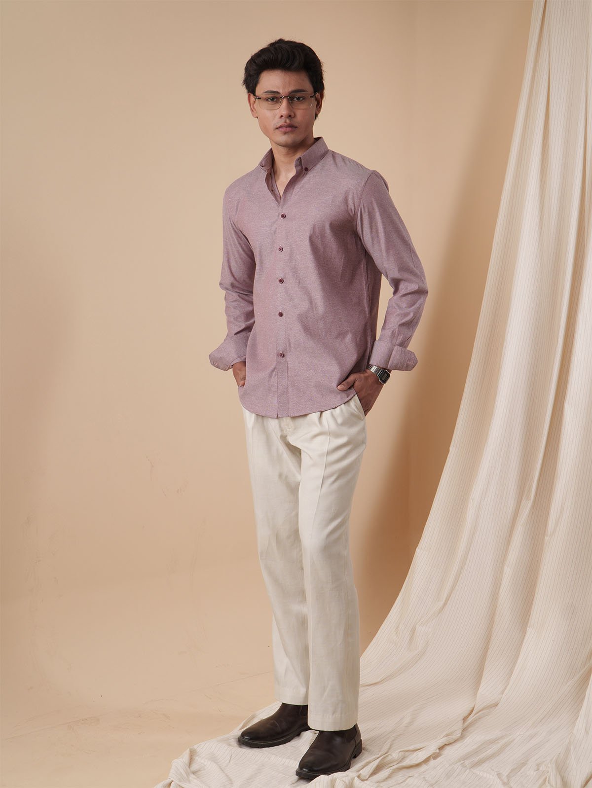 NEXUS Light Burgundy Shirt - BazeLine