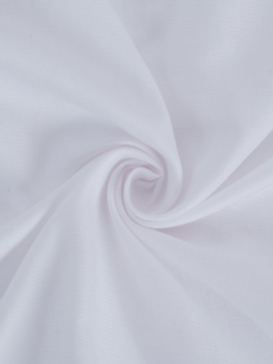 NOBLE Arctic White Herringbone Shirt - BazeLine
