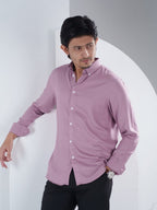 NOVA Dusty Rose Herringbone Shirt - BazeLine