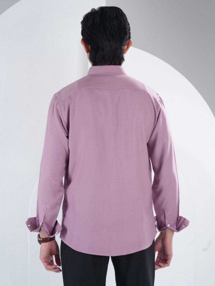 NOVA Dusty Rose Herringbone Shirt - BazeLine