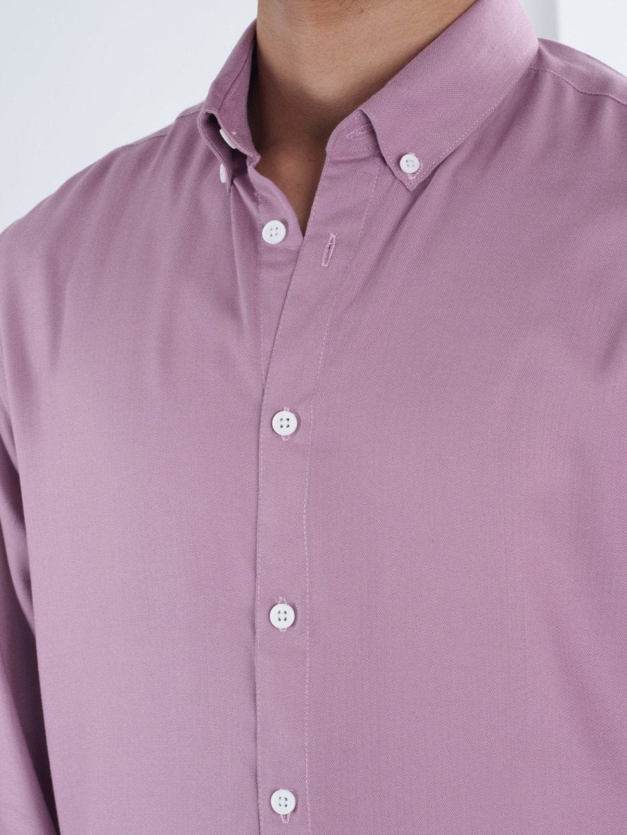 NOVA Dusty Rose Herringbone Shirt - BazeLine