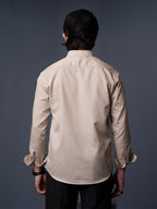 ORBIT Beige Pinstripe Shirt - BazeLine
