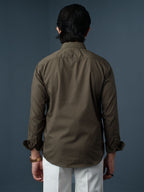 ORBIT Solid Olive Green Shirt - BazeLine