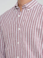 ORIGIN Muted Rose Stripe Shirt - BazeLine