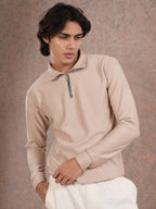 Premium Sweatshirt Beige - BazeLine