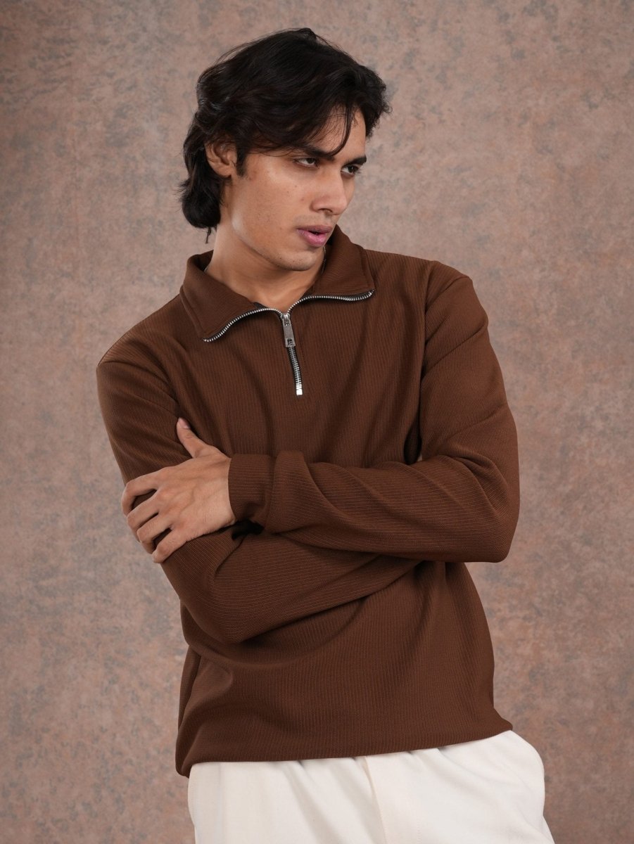 Premium Sweatshirt Brown - BazeLine