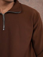 Premium Sweatshirt Brown - BazeLine