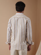 PRESTIGE Amber & Slate Stripe Shirt - BazeLine