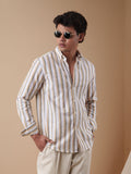 PRESTIGE Amber & Slate Stripe Shirt - BazeLine