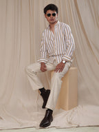 PRESTIGE Amber & Slate Stripe Shirt - BazeLine