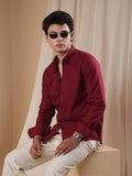PRESTIGE Crimson Maroon Shirt - BazeLine