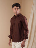 PRESTIGE Espresso Textured Shirt - BazeLine