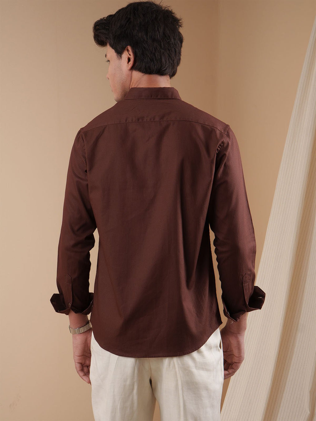 PRESTIGE Espresso Textured Shirt - BazeLine