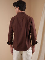 PRESTIGE Espresso Textured Shirt - BazeLine