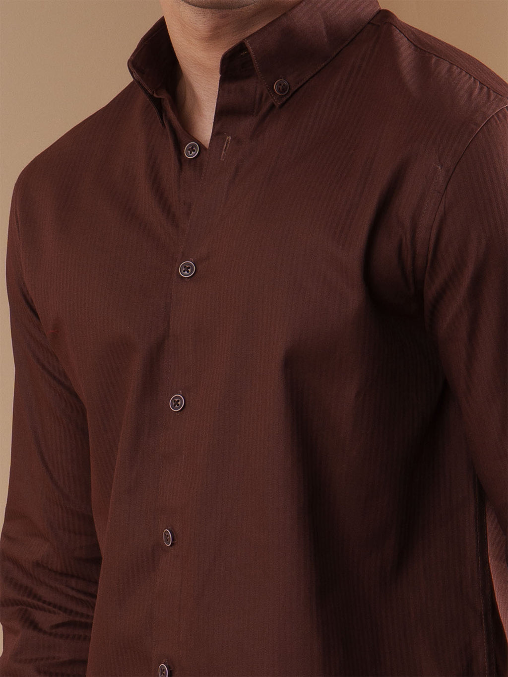 PRESTIGE Espresso Textured Shirt - BazeLine
