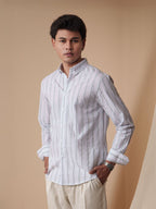 PRESTIGE Sage Stripe Shirt - BazeLine