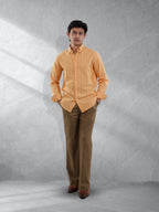 PRIME Apricot Yellow Stripe Shirt - BazeLine