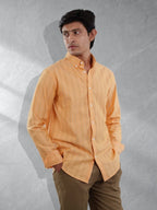 PRIME Apricot Yellow Stripe Shirt - BazeLine