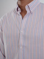 PRIME Blush Pink Stripe Shirt - BazeLine