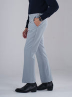 Silver Blue Gurkha Bootcut Pant - BazeLine