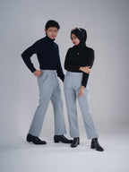 Silver Blue Gurkha Bootcut Pant - BazeLine