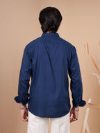 SKYFALL Royal Navy Solid Shirt - BazeLine