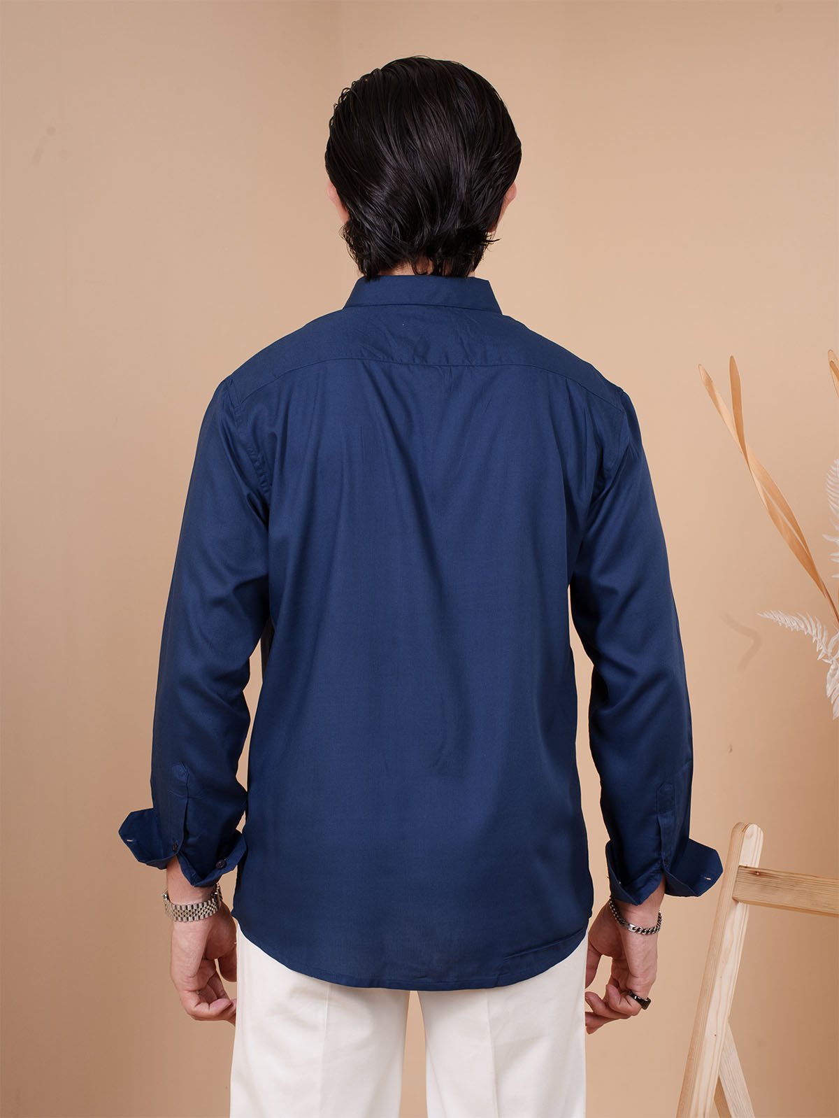 SKYFALL Royal Navy Solid Shirt - BazeLine