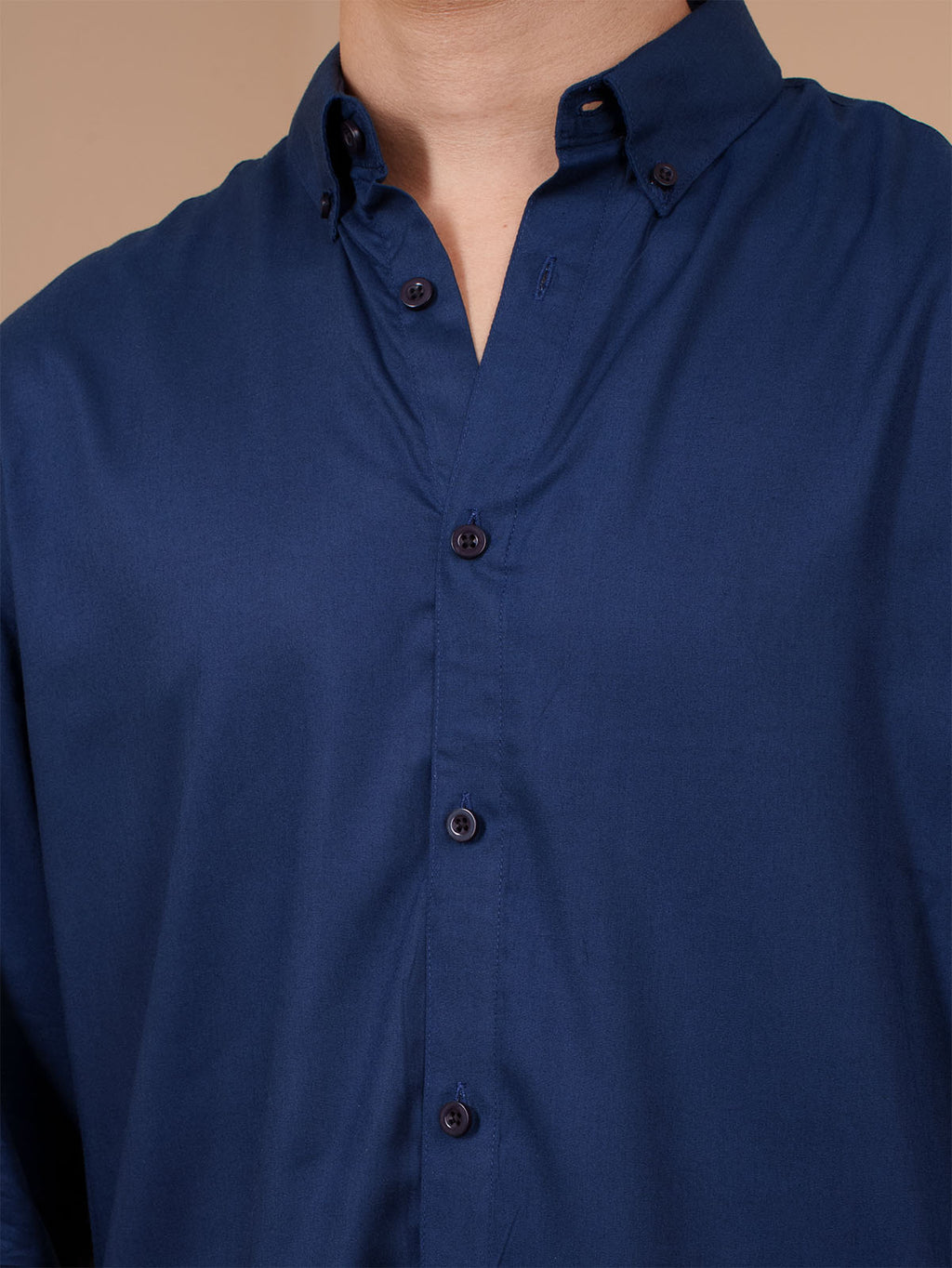 SKYFALL Royal Navy Solid Shirt - BazeLine