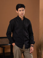 SOLID Black Shirt - BazeLine