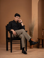 SOLID Black Shirt - BazeLine