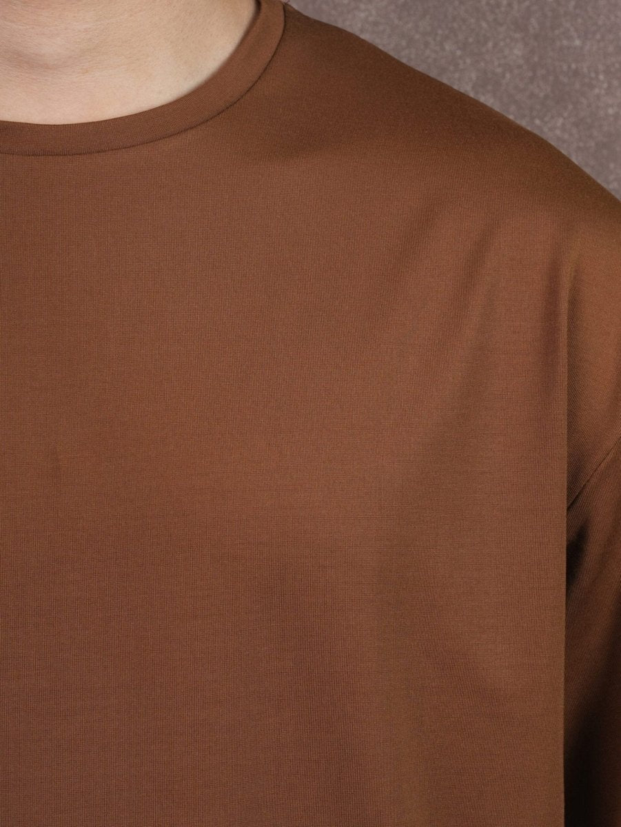 Solid "Coffee" Premium Drop Shoulder T-Shirt - BazeLine